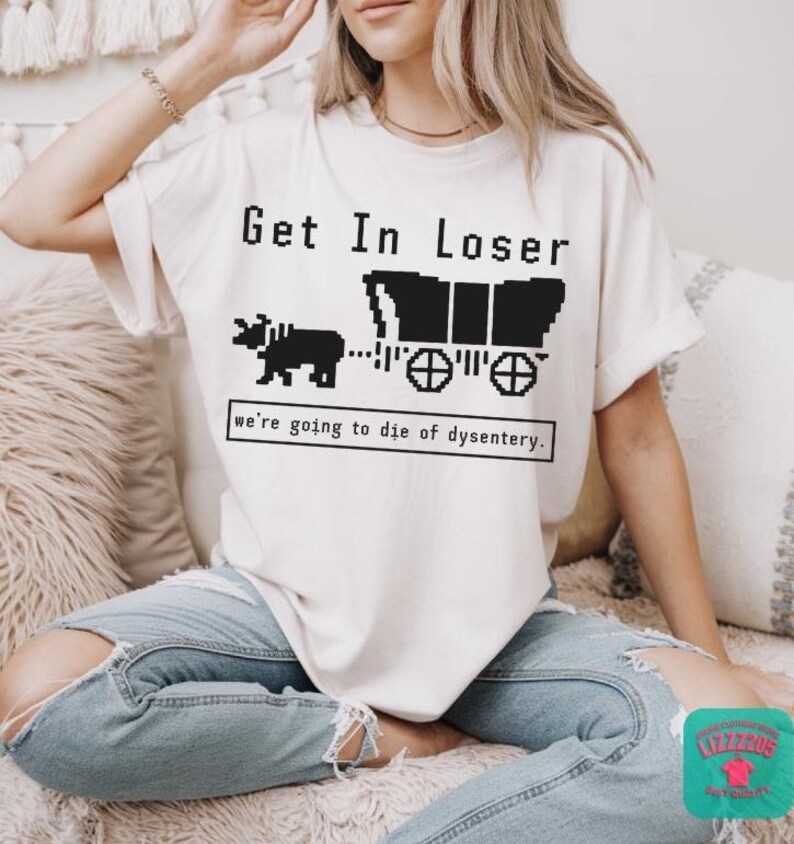 Oregon Trail Shirt: Funny 90s Gamer Meme Tee image 3