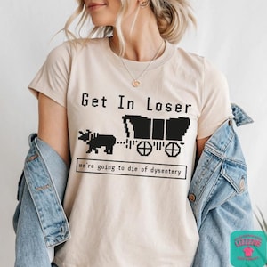 Oregon Trail Shirt: Funny 90s Gamer Meme Tee image 1