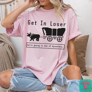 Oregon Trail Shirt: Funny 90s Gamer Meme Tee image 4