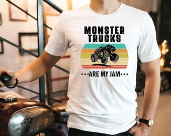 Monster Trucks Are My Jam T-Shirt: Vintage Style Monster Truck Tee
