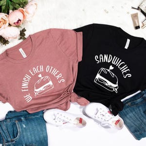 We Finish Each Other's Sandwiches Couple Shirts, Disney Couple Shirts, Hans and Anna Tees, Men Women, Disney Frozen T-Shirt,Disneyland Shirt bild 3
