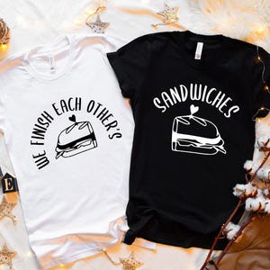We Finish Each Other's Sandwiches Couple Shirts, Disney Couple Shirts, Hans and Anna Tees, Men Women, Disney Frozen T-Shirt,Disneyland Shirt bild 2