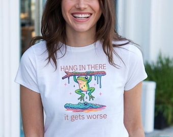 Funny Frog Alligator Shirt: Sarcastic Animal Meme Tee