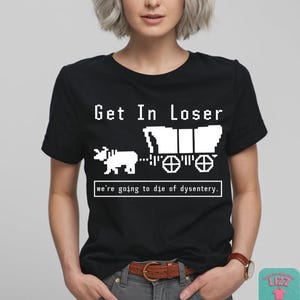 Oregon Trail Shirt: Funny 90s Gamer Meme Tee image 2