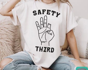 Safety Third Shirt, Funny Dad Shirt, 4th of July Fireworks Tee, Patriotic Gift for Him, Fireworks Director Shirt, Father's Day Tee