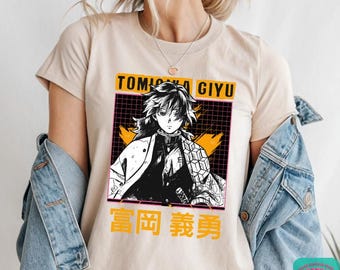 Tomioka Giyu Anime Shirt – Kimetsu No Yaiba Manga Graphic Tee