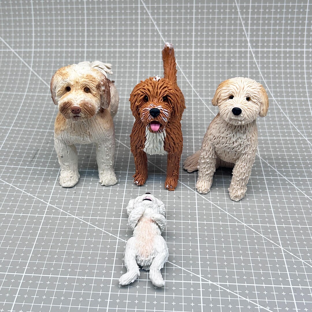 Custom Dog Cake Topper: Personalized Pet Figurine, Polymer Clay ...