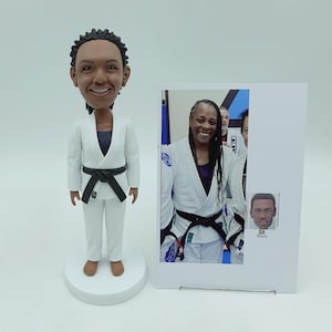Personalized Taekwondo bobbleheads, custom bobbleheads, gifts for martial arts enthusiasts, Christmas gifts for students or instructors