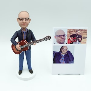 Personalized violinist bobbleheads, custom musician bobbleheads, custom musician figurines gifts for fathers or husbands, Christmas gifts