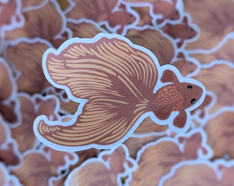 beta fish sticker