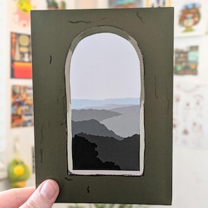 scenic window view print
