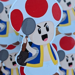 angry toad vinyl sticker