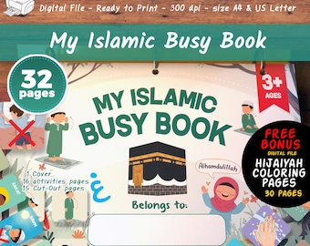 Livre d'activités islamiques : Activités d'apprentissage pour les tout-petits musulmans (Téléchargement numérique)