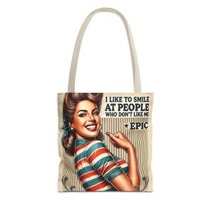Charmante Einkaufstasche für jeden Anlass, inspirierend, geblümt, lustiges Geschenk, stilvolles Carryall