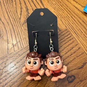 handmade Disney doorables wreck it Ralph dangle and drop earrings