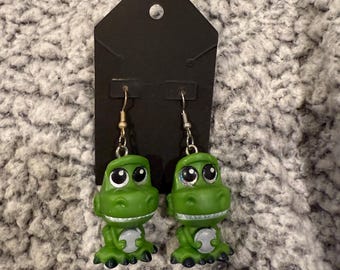 handmade Disney doorables “Toy Story” rex earrings