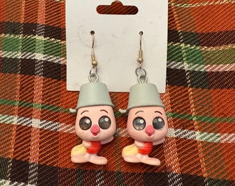 Boucles d'oreilles pour porcelets Disney « Winnie l'ourson » faites main