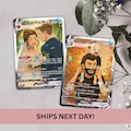 Custom Pokémon-Inspired Couple Keepsake Wedding & Anniversary Photo to Holo Card