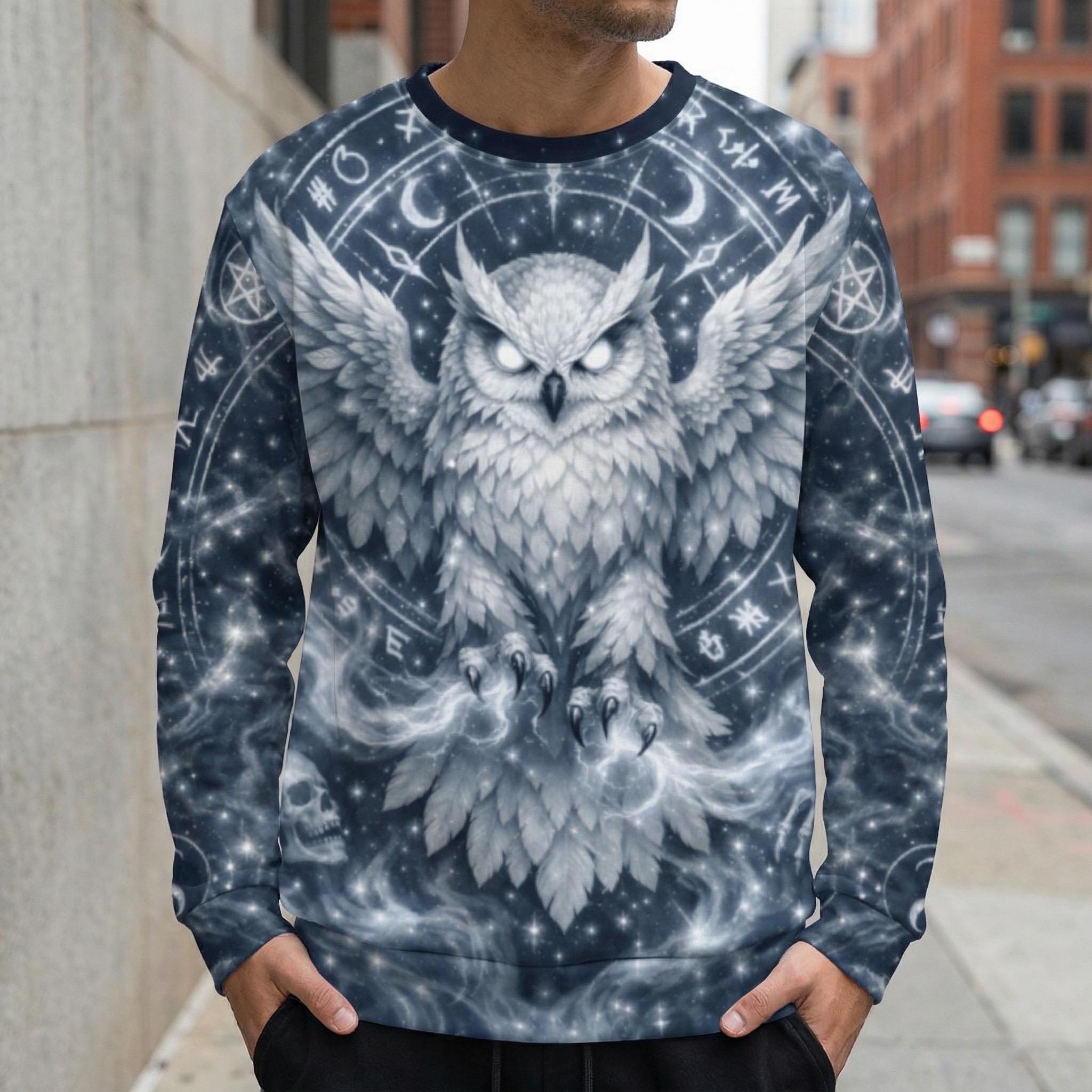 Witchy Gifts Gothic Gifts for Her | Owl Sweatshirt Owl Gifts for Women | Dark Academia Gift Witchy S