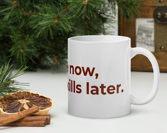 Taza divertida "Ahora hablamos después" - Regalo para amantes de la cafeína