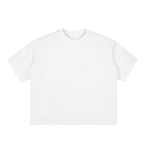 Blank Boxy Half-Sleeve Raw-Edge T-Shirt, Project t-shirt, Boxy Art tee, Muscle Shirt