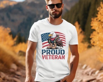Proud Veteran T-Shirt – Patriotic Military Supporter Apparel