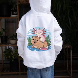 Sweat à Capuche Kawaii 'Je Suis Un Capybara Déguisé En Humain' - Design Anime Pour Ados