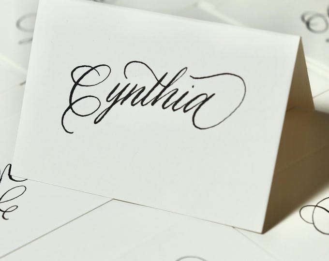 Wedding Place Cards / Handwritten Name Cards / Custom Calligraphy