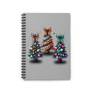Christmas Tree Spiral Notebook: Festive Holiday Journal