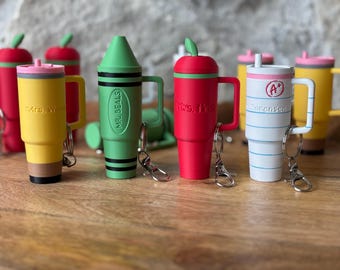 Custom Back to School Keychain: Chapstick & Cash Holder