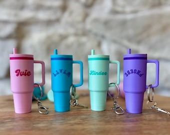 Mini Tumbler Keychain: Personalized Bachelorette Party Favor, Chapstick Holder