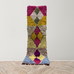 unique small moroccan colorful rug, washable runner rugs, vintage pink rug, bathroom runner rug, blush pink rug, rug for bedroom aesthetic