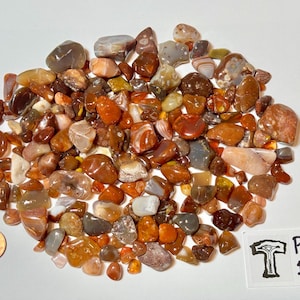 Lake Superior Agates (Tumbled/Polished) 1 lb (16oz) -Bulk Gemstones - collected and polished in Minnesota - #16S