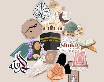 Islamic Stickers | Quran Quotes | Arabic Calligraphy Stickers | Muslim Planner Stickers | Islamic Gift | Ramadan & Eid Decor | Motivational