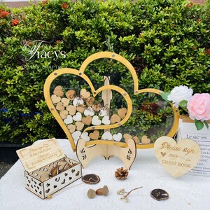 Customized Wedding Guest Book Alternative - Heart Frame Wedding Keepsake - Unique Wedding Gift - Bridal Shower Decor