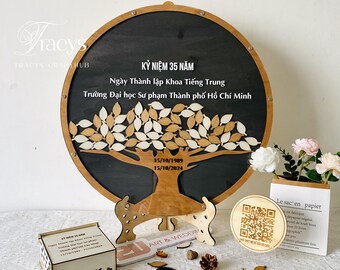 Memorial Guest Book - Personalized Keepsake Gift - Funeral Guest Book Alternative -  Personalized Guest Book Sign - Tree Of Life Guest Book