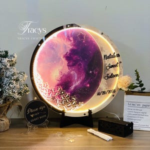 Starry Moon Wedding Guest Book, Celestial Theme Sign-In Board, Galaxy Night Wedding Decor, Unique Space-Inspired Reception Keepsake