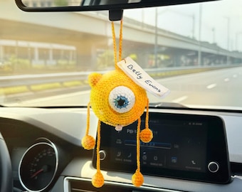 Handmade Cute Crochet Keychain, Fun Crochet Monster Keychain, Handmade Amigurumi Charms, Tiny Stuffed Animal Gifts, Crochet Keychain