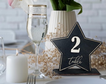 Wooden Wedding Table Number - Wedding Table Decor, Rustic Country Wedding, Custom Table Sign, Rustic Country Wedding, Custom Table Sign