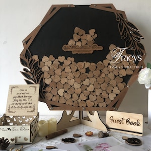 Personalisiertes Gästebuch aus Holz, Beerdigung Gästebuch Alternative, Baum des Lebens