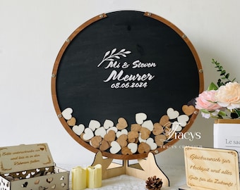Funeral Guest Book Alternative - Custom Wooden Memorial Guest Book - Personalized Guest Book Sign - Celebration of Life Guest Book