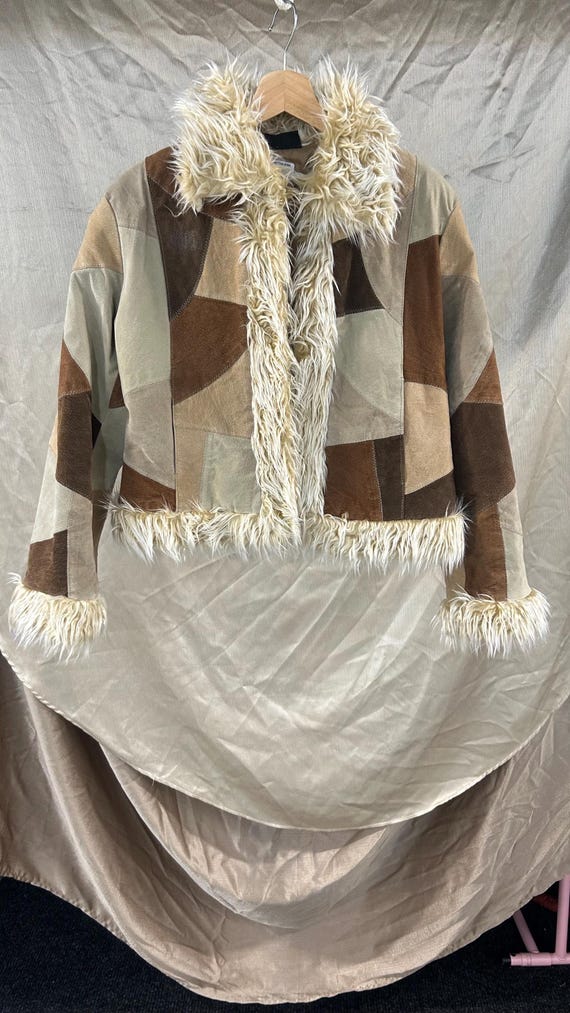 Vintage Suede Patchwork Jacket - image 5