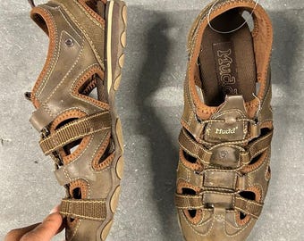 Mudd Brown Outdoor Sport Sandals Size 8 Closed Toe Hiking Comfort Shoes