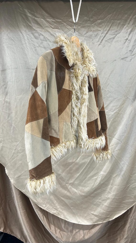 Vintage Suede Patchwork Jacket - image 2