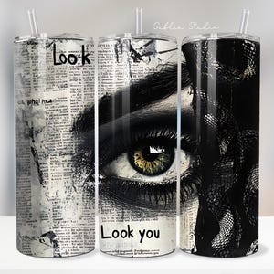 Reputation Inspired Tumbler Wrap – Snake Eye Gothic Swiftie Design | Swiftie Sublimation | Taylor Inspired Music Cup | Swiftie Gift