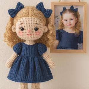 Custom Portraits Doll, Look Alike Doll, Darlings Doll, Anniversary Gift, Personalized Gift, Gifts For Daughters Christmas Gifts Thanksgiving