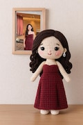 Custom Portraits Doll From Photo Christmas Gift Personalized Crochet Doll Handmade Custom Doll Look Alike Doll Gift For Mom Dad Gift For Her product logo