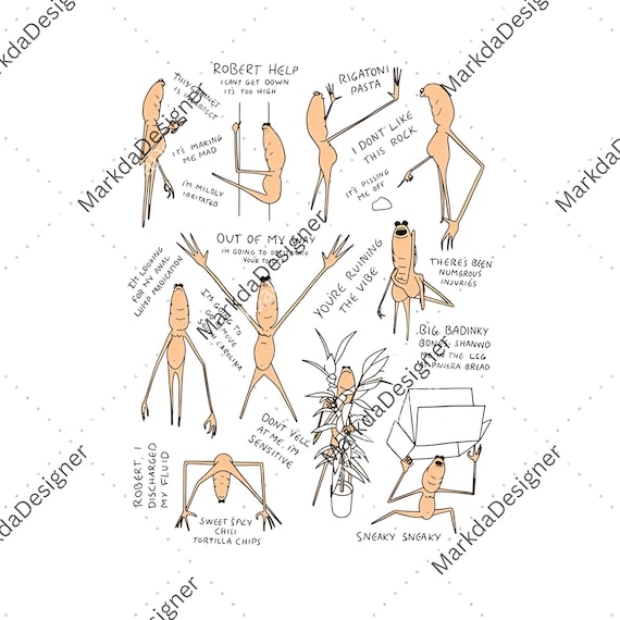 Marcus The Worm PNG, Marcus Meme Digital Download, Funny Meme Robert Help Sublimation, Brain Rot Humor, Cute Marcus Internet Humor PNG