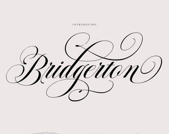 Bridgerton Font, Procreate Font | Script Font | Silhouette Font | Cute Font | Handwritten Font | Cricut Font