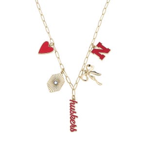 Presale Nebraska Cornhuskers Charm Necklace | Ships Before Christmas | Sold Out 4X | NCAA Licensed Jewelry, Go Huskers Gift